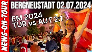 EM2024: AUT-TUR 1:2 TÜRKIYE BERGNEUSTADT 02.07.2024 HAYRAN Duygular?. Österreich vs. Türkei