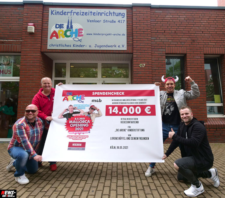 Lorenz B ffel und Freunde spenden 13.600 79 Euro f r die Arche in