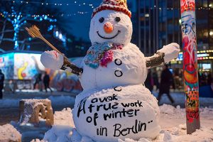 pablo the snow surrealist snowman ntoi berlin